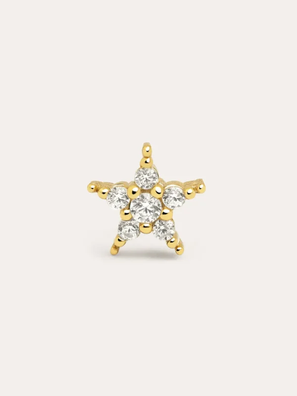 New SINGULARU Pendiente Suelto Starlight Plata Baño Oro