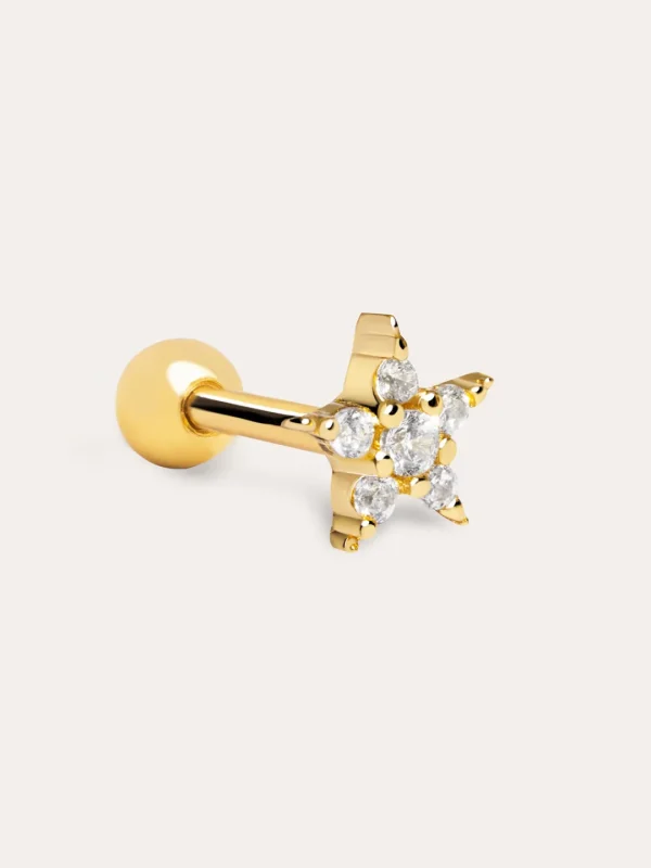 New SINGULARU Pendiente Suelto Starlight Plata Baño Oro