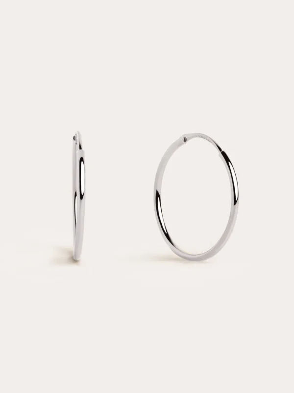 Outlet SINGULARU Pendientes Aro Ana M Plata