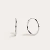 Fashion SINGULARU Pendientes Aro Ana S Plata