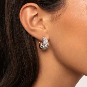 Hot SINGULARU Pendientes Aro Antique Acero