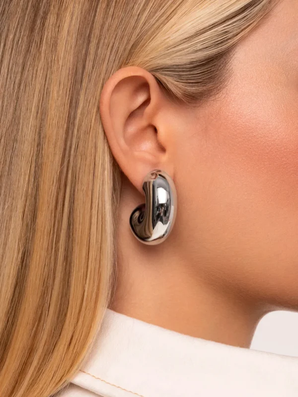 Fashion SINGULARU Pendientes Aro Balloon Acero