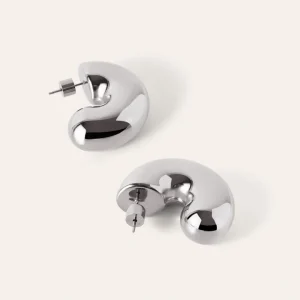 Fashion SINGULARU Pendientes Aro Balloon Acero