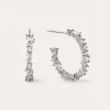 Best SINGULARU Pendientes Aro Estellar White Plata