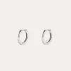 New SINGULARU Pendientes Aro 10mm Plata