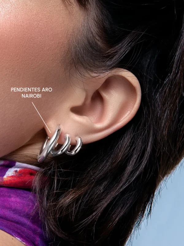 Fashion SINGULARU Pendientes Aro Nairobi