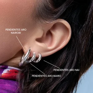 Fashion SINGULARU Pendientes Aro Nairobi