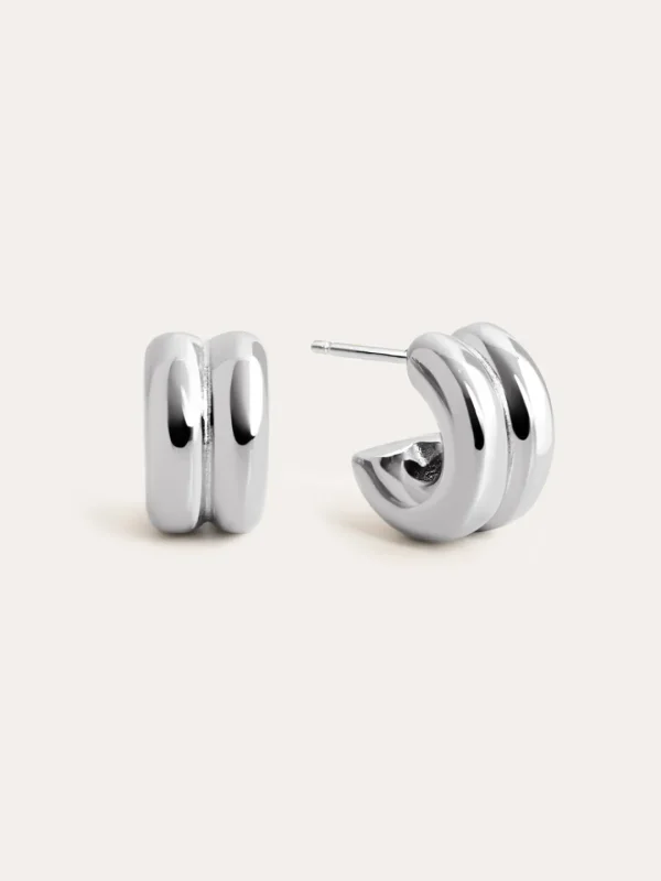 Discount SINGULARU Pendientes Aro Shelly Acero