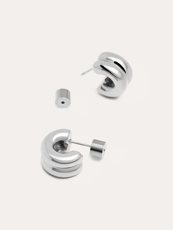 Discount SINGULARU Pendientes Aro Shelly Acero