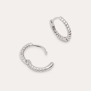 Best SINGULARU Pendientes Aro Twist Plata