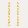 New SINGULARU Pendientes Arrow Acero Baño Oro