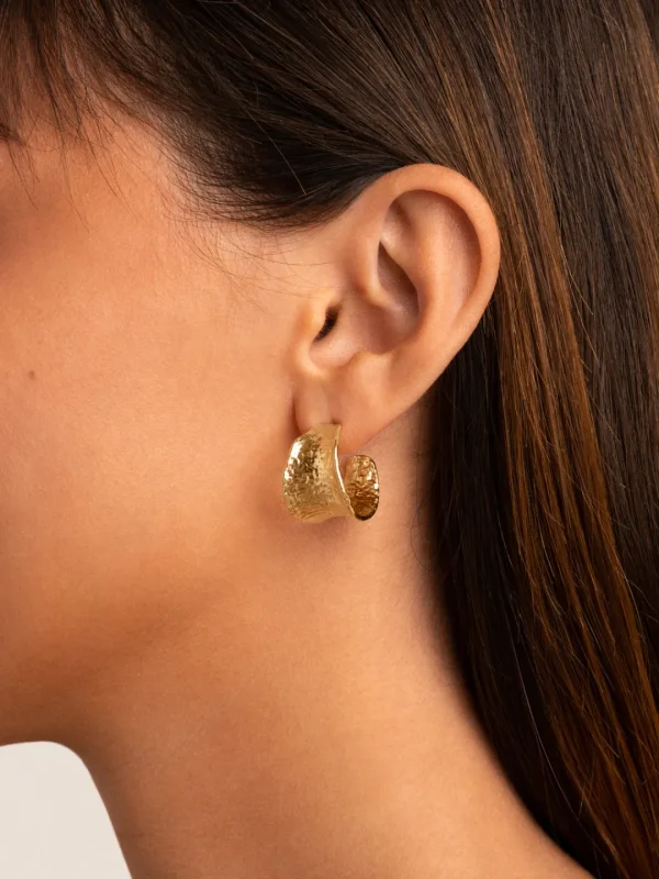 Fashion SINGULARU Pendientes Boho Baño Oro