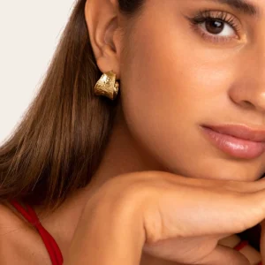Fashion SINGULARU Pendientes Boho Baño Oro