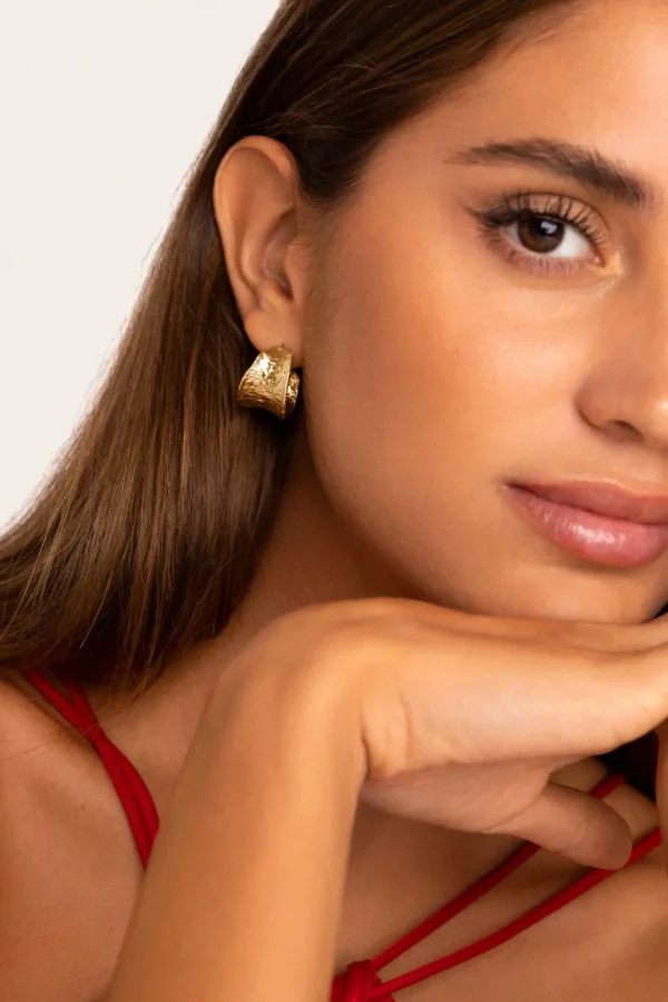 Fashion SINGULARU Pendientes Boho Baño Oro