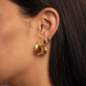 Fashion SINGULARU Pendientes Boho Baño Oro