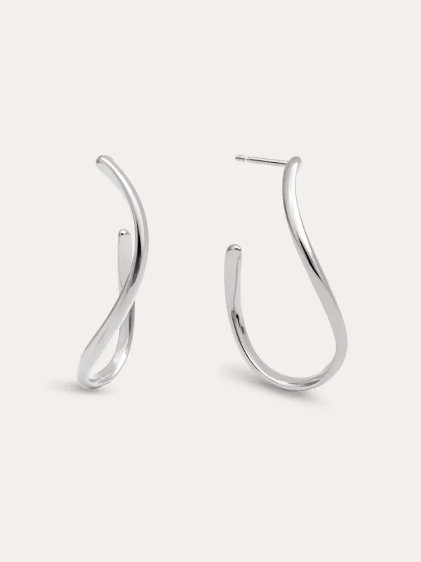 New SINGULARU Pendientes Brisa Acero