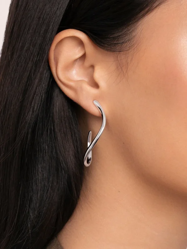 New SINGULARU Pendientes Brisa Acero