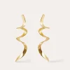 Sale SINGULARU Pendientes Curl Baño Oro