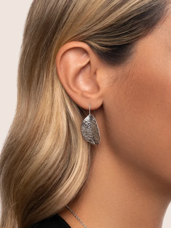Clearance SINGULARU Pendientes Hoja Acero