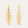 New SINGULARU Pendientes Pacific Acero Baño Oro