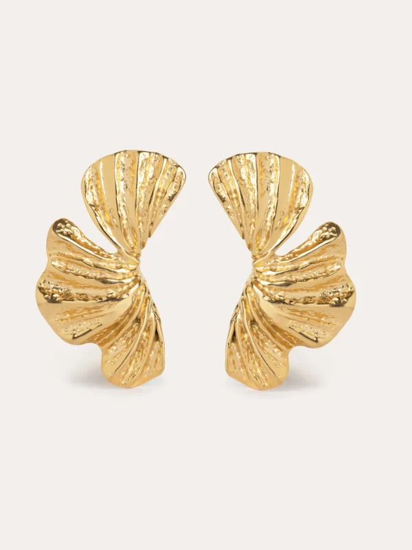 Fashion SINGULARU Pendientes Portobello Acero Baño Oro