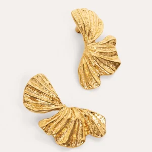 Fashion SINGULARU Pendientes Portobello Acero Baño Oro