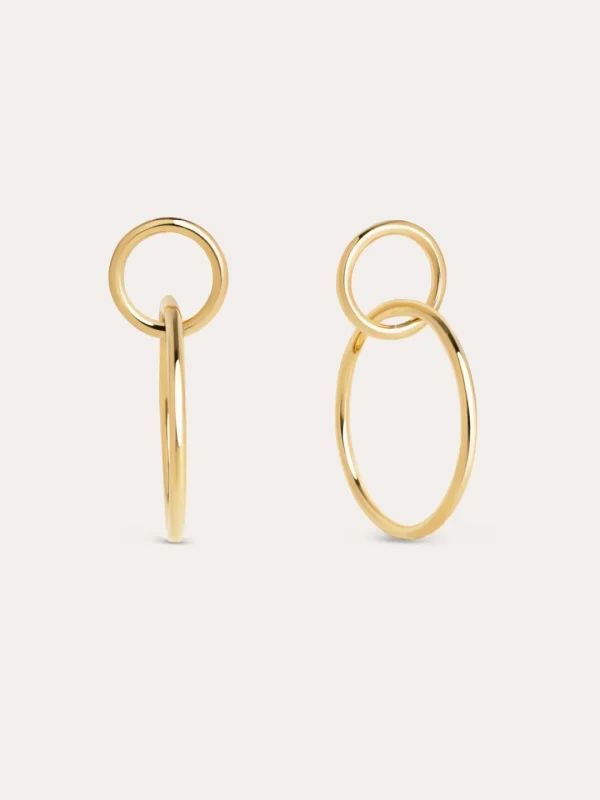 Discount SINGULARU Pendientes Sister Baño Oro