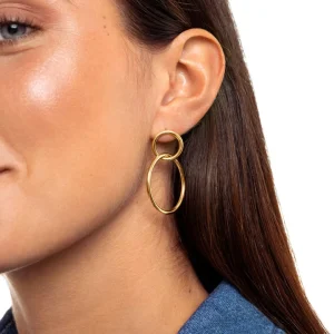 Discount SINGULARU Pendientes Sister Baño Oro