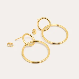 Discount SINGULARU Pendientes Sister Baño Oro