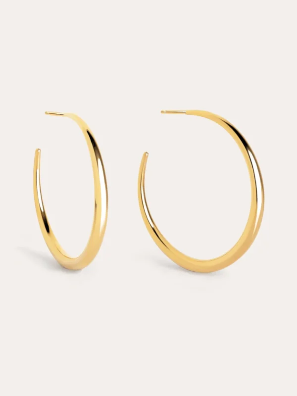 Fashion SINGULARU Pendientes Slay Acero Baño Oro