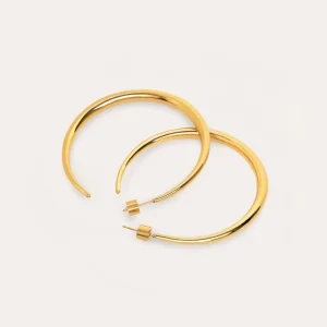 Fashion SINGULARU Pendientes Slay Acero Baño Oro