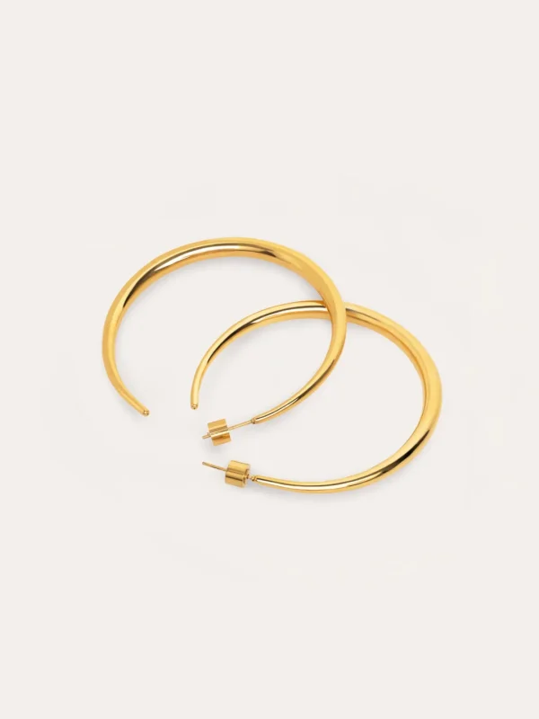 Fashion SINGULARU Pendientes Slay Acero Baño Oro