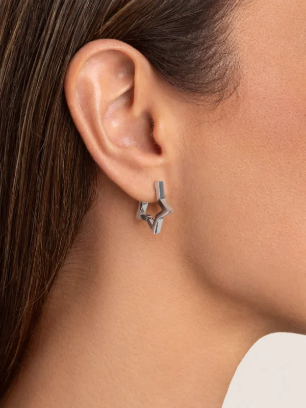 Hot SINGULARU Pendientes Superstar Acero