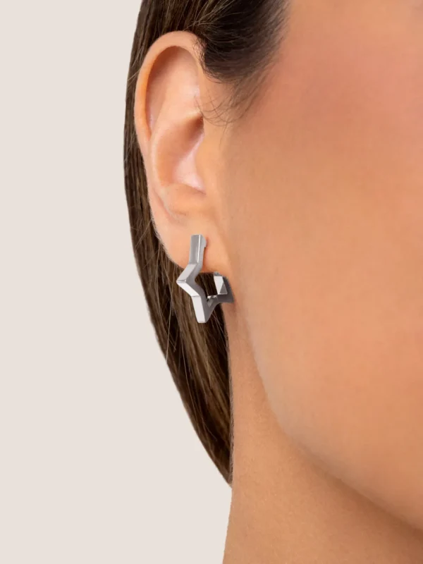 Hot SINGULARU Pendientes Superstar Acero