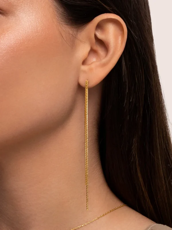 Best SINGULARU Pendientes Swing Baño Oro
