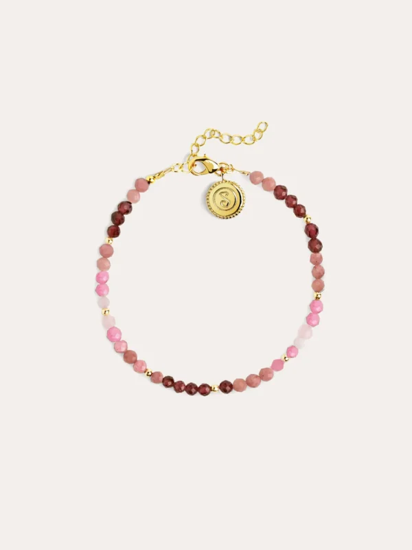Discount SINGULARU Pulsera Altea Dots Syra Rose Acero Baño Oro