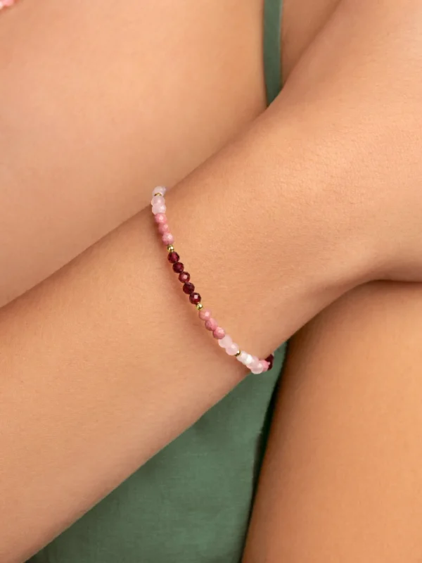 Discount SINGULARU Pulsera Altea Dots Syra Rose Acero Baño Oro
