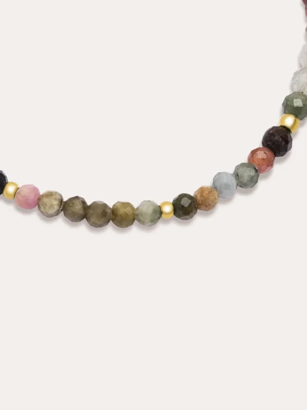 Discount SINGULARU Pulsera Altea Dots Tourmaline Syra Acero Baño Oro