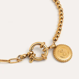 Discount SINGULARU Pulsera Chic Pebbles Acero Baño Oro
