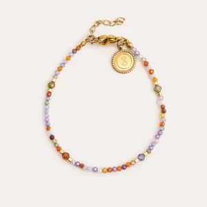 Discount SINGULARU Pulsera Crystal Summer Acero Baño Oro