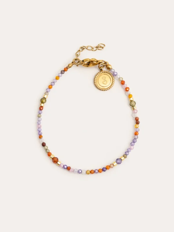 Discount SINGULARU Pulsera Crystal Summer Acero Baño Oro