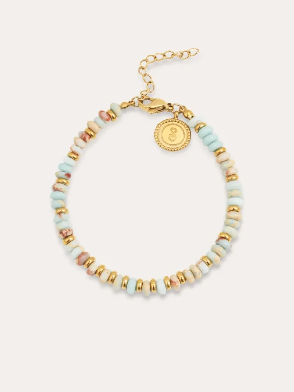 Online SINGULARU Pulsera Full Daylight Acero Baño Oro