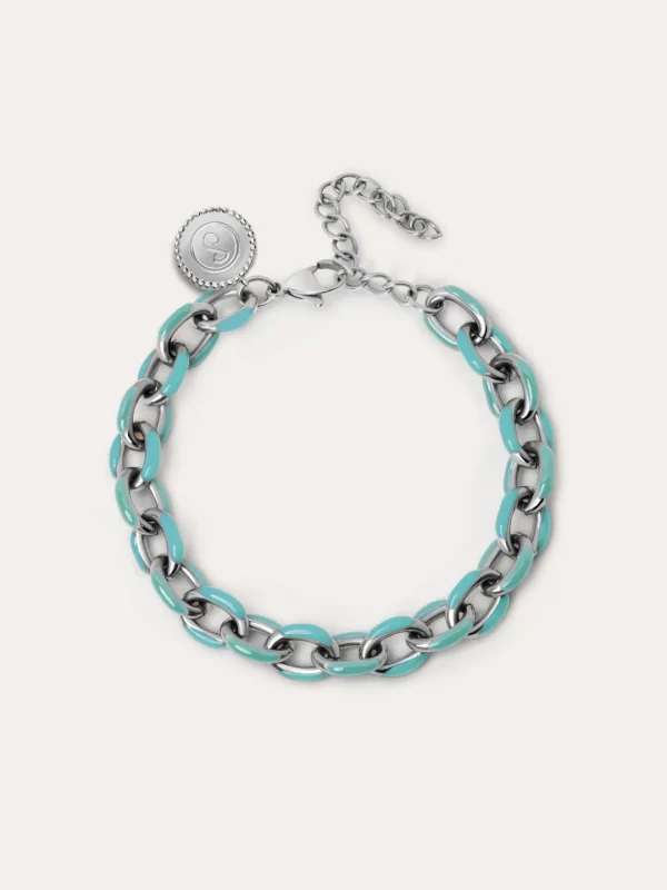 New SINGULARU Pulsera Link Sky Acero