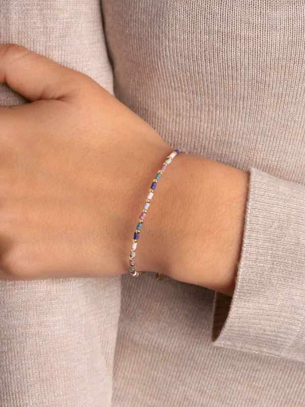 Discount SINGULARU Pulsera Polar Colors Acero Baño Oro